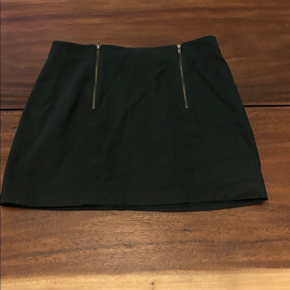 Madewell Dark Green wool Mini Skirt